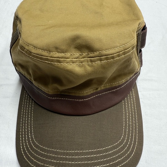 Gracehats Brown and Tan Men's Cadet Cap - Picture 3 of 10